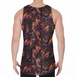 Native Tribal Dream Catcher Print Men's Velvet Tank Top