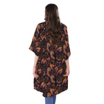 Native Tribal Dream Catcher Print Open Front Beach Cover Up