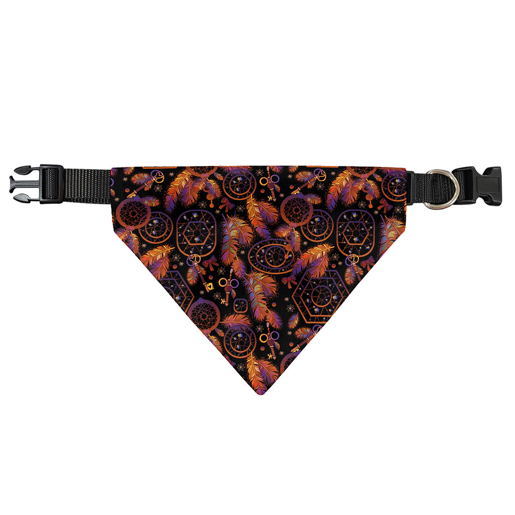 Native Tribal Dream Catcher Print Over The Collar Dog Bandana