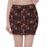 Native Tribal Dream Catcher Print Pencil Mini Skirt