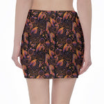 Native Tribal Dream Catcher Print Pencil Mini Skirt