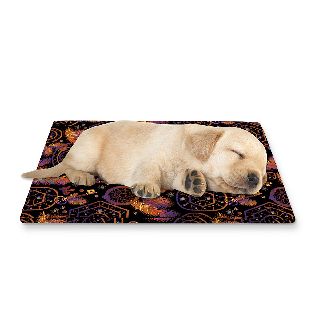 Native Tribal Dream Catcher Print Pet Cooling Mat Cover
