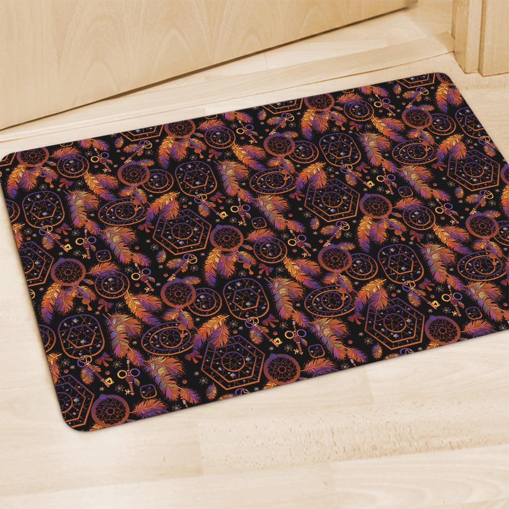 Native Tribal Dream Catcher Print Polyester Doormat