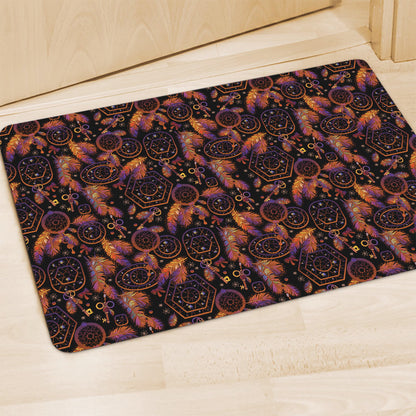 Native Tribal Dream Catcher Print Polyester Doormat
