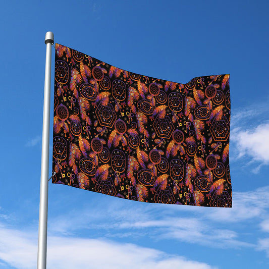 Native Tribal Dream Catcher Print Polyester Flag