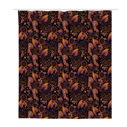 Native Tribal Dream Catcher Print Polyester Shower Curtain