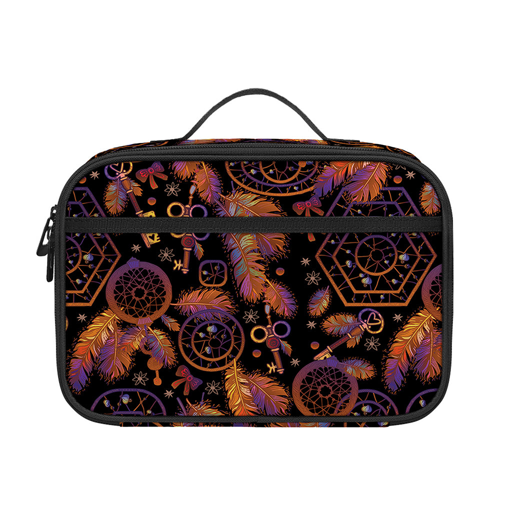 Native Tribal Dream Catcher Print Portable Lunch Bag