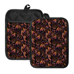 Native Tribal Dream Catcher Print Pot Holders With Pocket