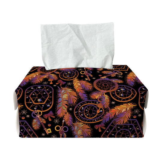 Native Tribal Dream Catcher Print Rectangle Tissue Box Cover