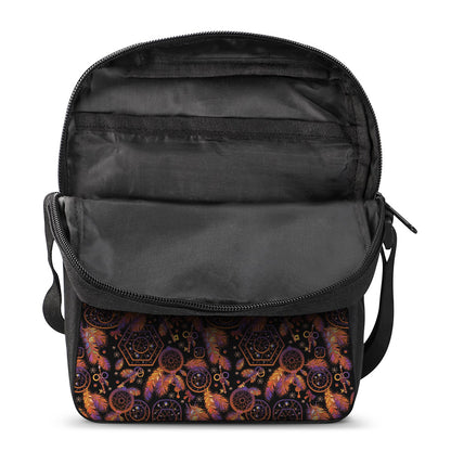 Native Tribal Dream Catcher Print Rectangular Crossbody Bag