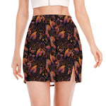 Native Tribal Dream Catcher Print Side Slit Mini Skirt
