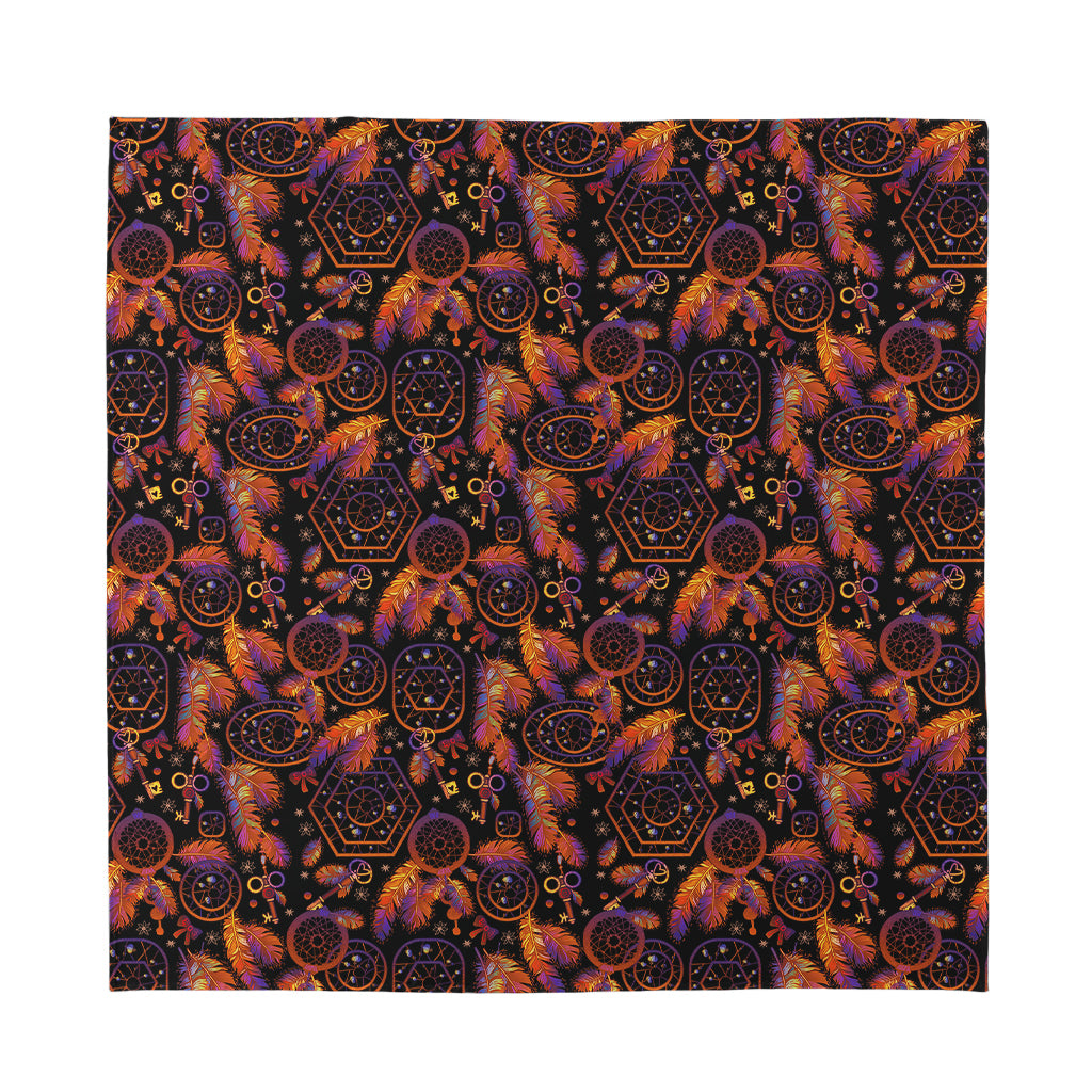 Native Tribal Dream Catcher Print Silk Bandana