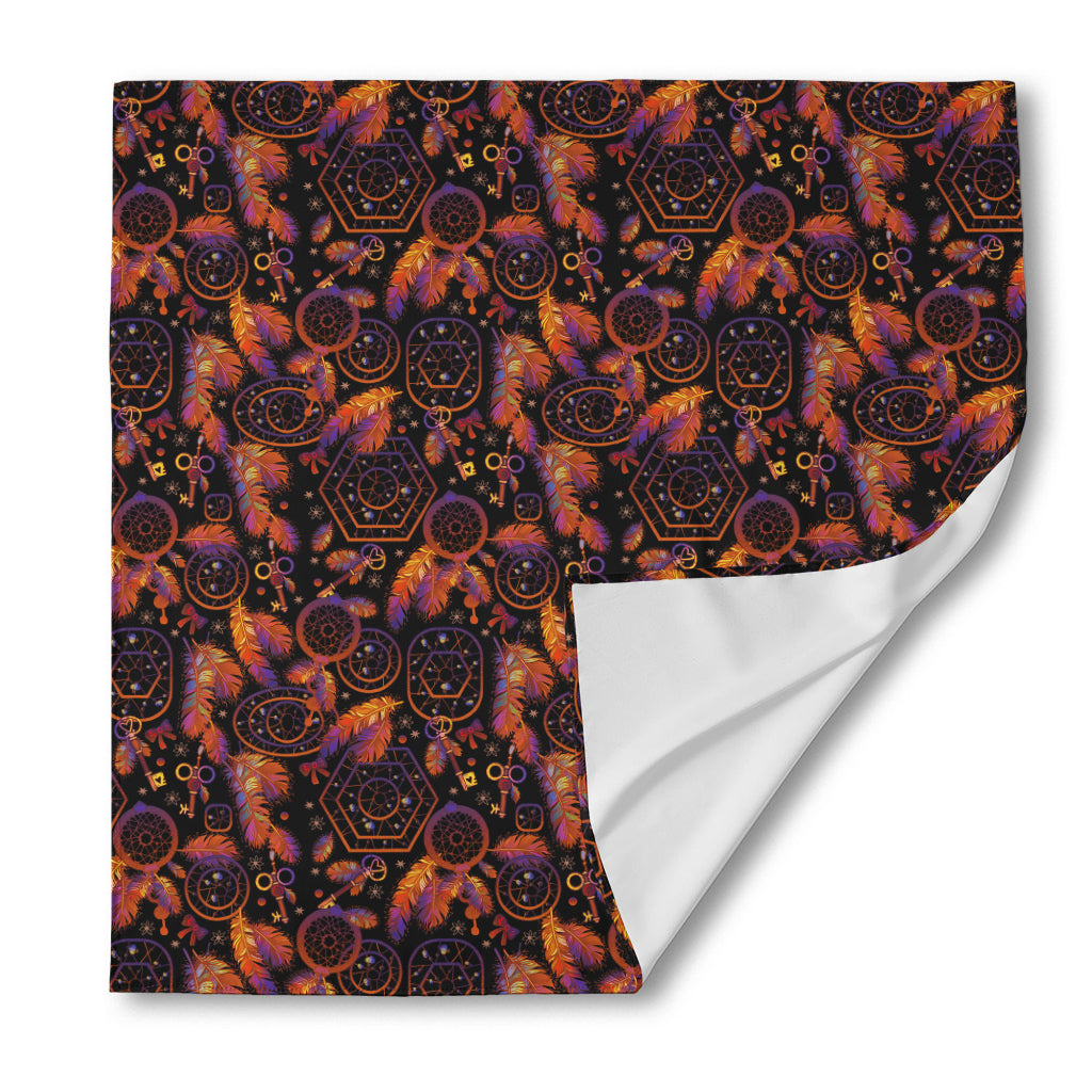 Native Tribal Dream Catcher Print Silk Bandana