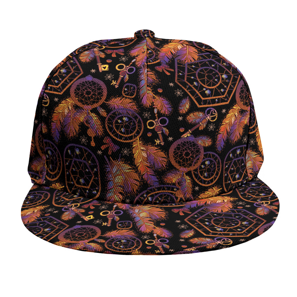 Native Tribal Dream Catcher Print Snapback Cap