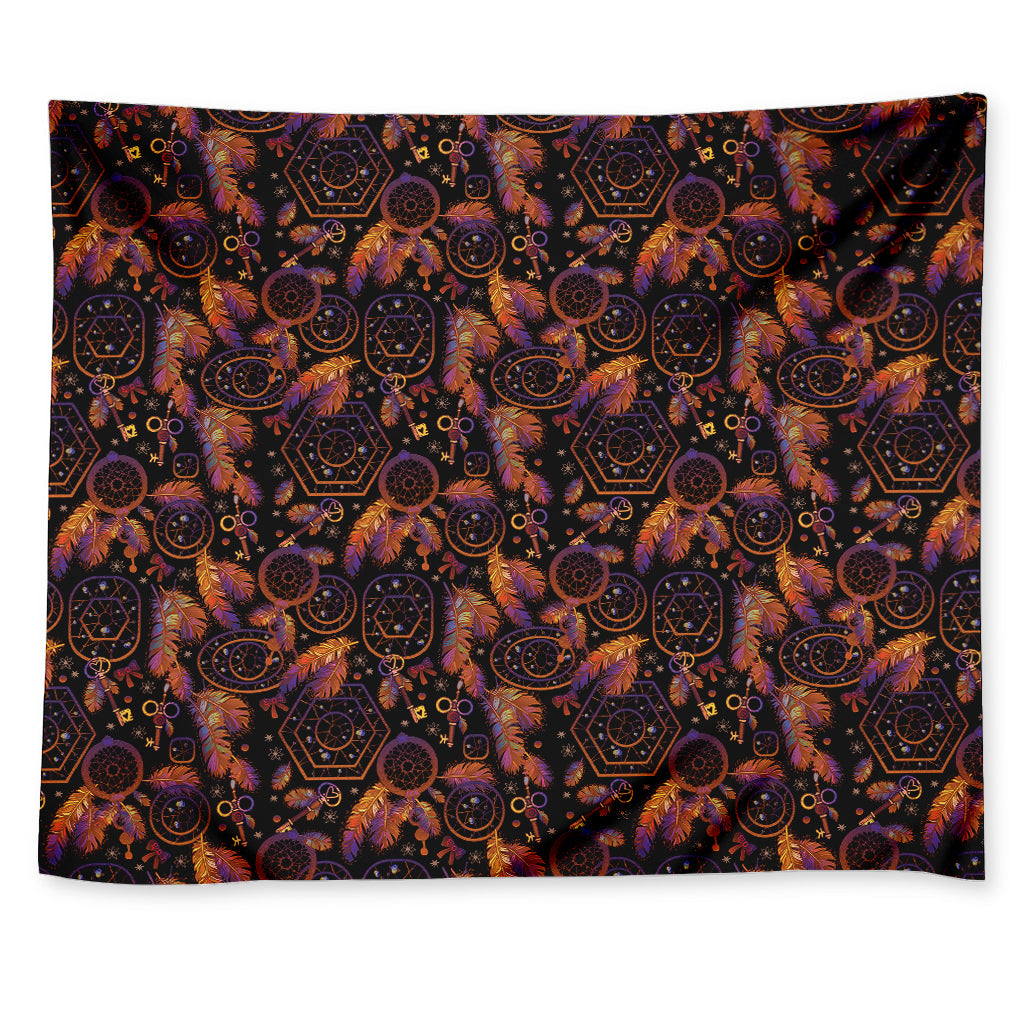 Native Tribal Dream Catcher Print Tapestry