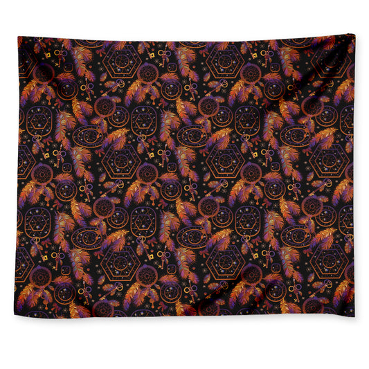 Native Tribal Dream Catcher Print Tapestry