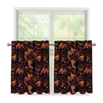 Native Tribal Dream Catcher Print Tier Curtains