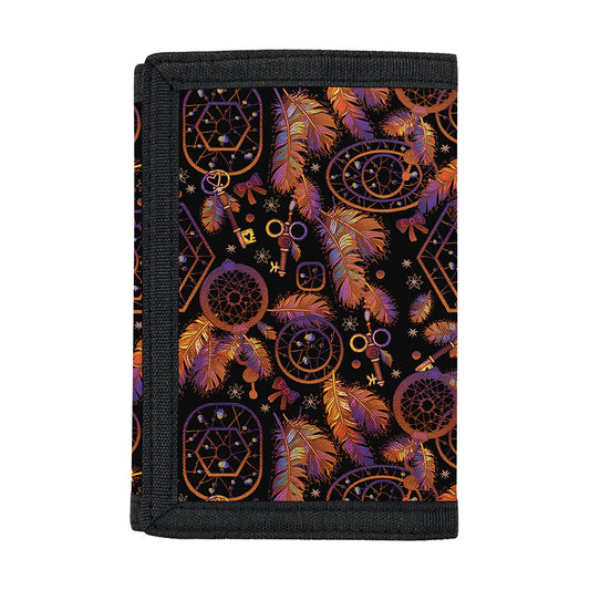Native Tribal Dream Catcher Print Trifold Wallet