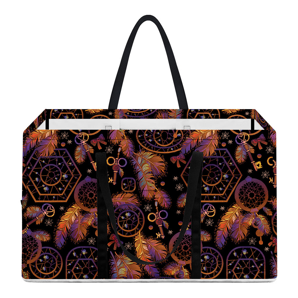 Native Tribal Dream Catcher Print Utility Tote Bag