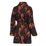 Native Tribal Dream Catcher Print Women's Bathrobe