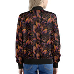 Native Tribal Dream Catcher Print Women's Bomber Jacket