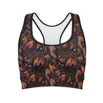 Native Tribal Dream Catcher Print Women's Sports Bra