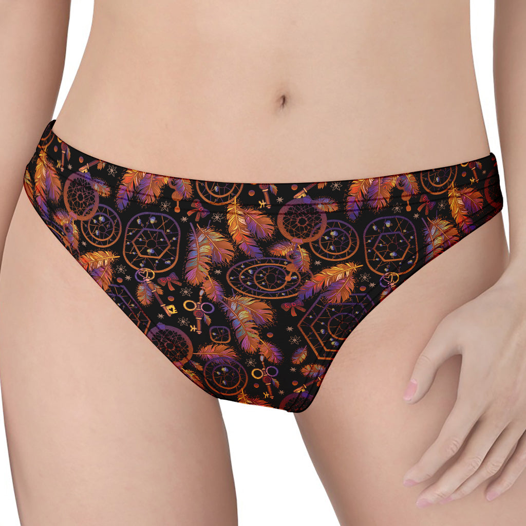 Native Tribal Dream Catcher Print Women's Thong