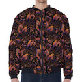 Native Tribal Dream Catcher Print Zip Sleeve Bomber Jacket