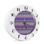 Native Tribal Ethnic Rose Pattern Print Alarm Clock