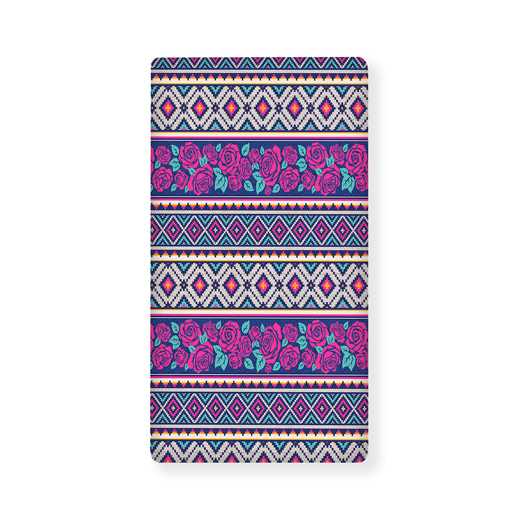 Native Tribal Ethnic Rose Pattern Print Baby Crib Sheet