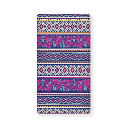 Native Tribal Ethnic Rose Pattern Print Baby Crib Sheet