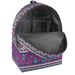 Native Tribal Ethnic Rose Pattern Print Backpack
