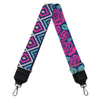 Native Tribal Ethnic Rose Pattern Print Bag Strap