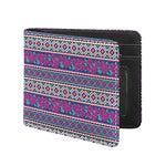 Native Tribal Ethnic Rose Pattern Print Bifold Wallet