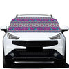 Native Tribal Ethnic Rose Pattern Print Car Windshield Snow Cover