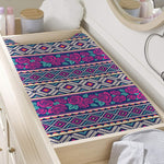 Native Tribal Ethnic Rose Pattern Print Changing Pad Cover