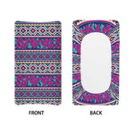 Native Tribal Ethnic Rose Pattern Print Changing Pad Cover