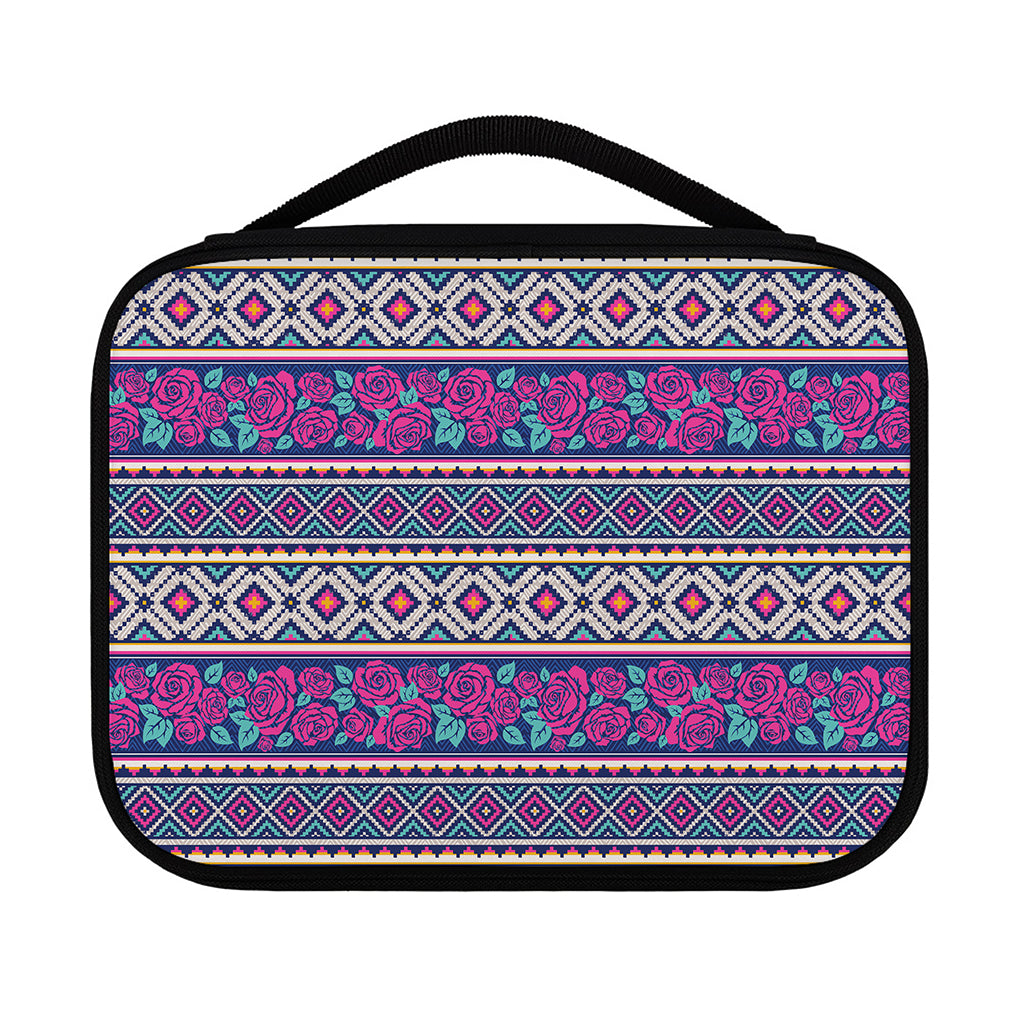 Native Tribal Ethnic Rose Pattern Print Classic Bible Case