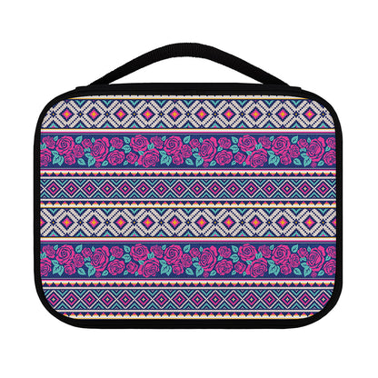 Native Tribal Ethnic Rose Pattern Print Classic Bible Case
