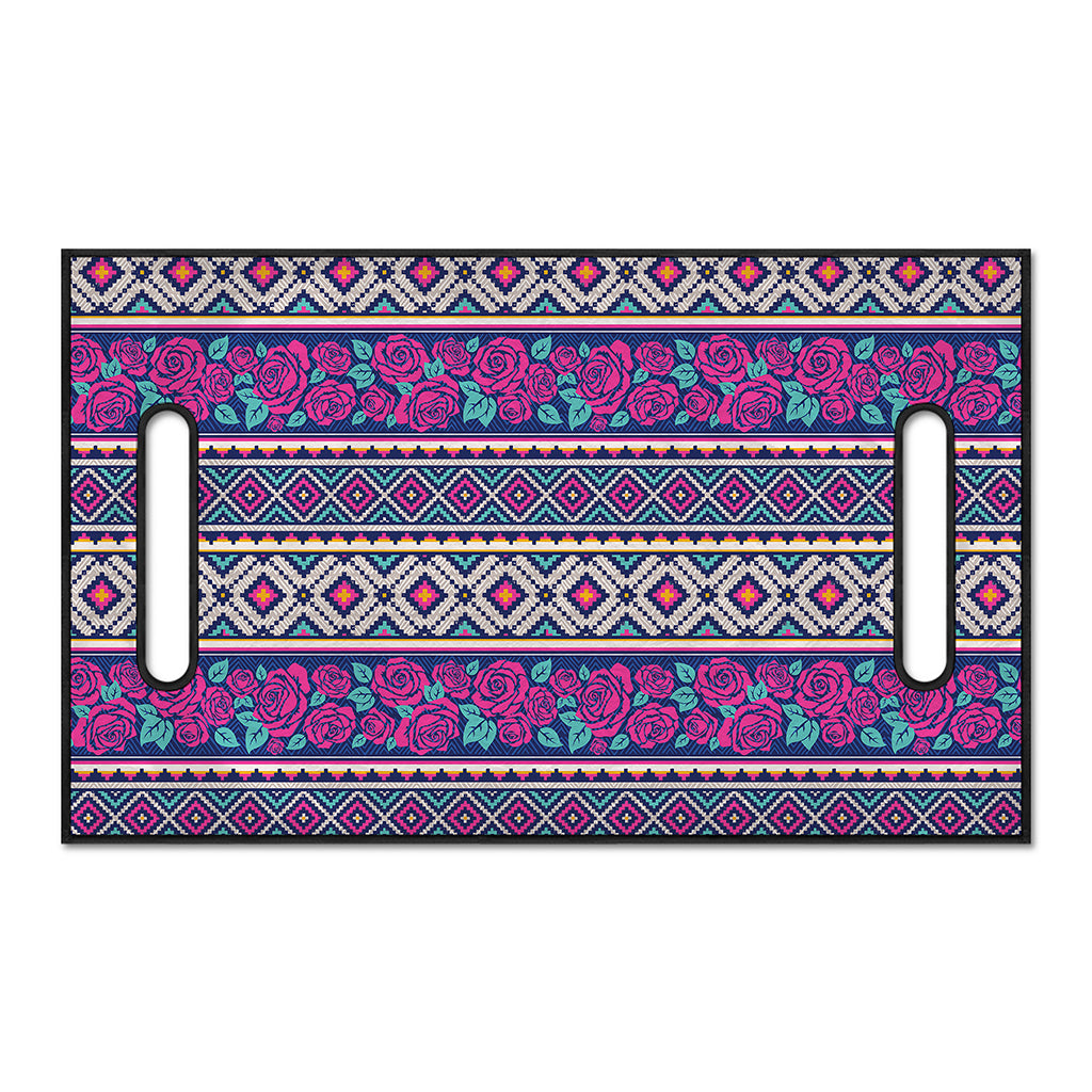 Native Tribal Ethnic Rose Pattern Print Golf Cart Seat Cover