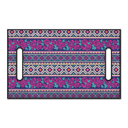Native Tribal Ethnic Rose Pattern Print Golf Cart Seat Cover