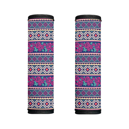 Native Tribal Ethnic Rose Pattern Print Handle Covers