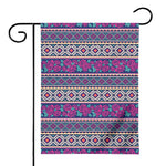 Native Tribal Ethnic Rose Pattern Print House Flag