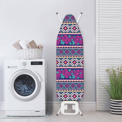 Native Tribal Ethnic Rose Pattern Print Ironing Board Cover