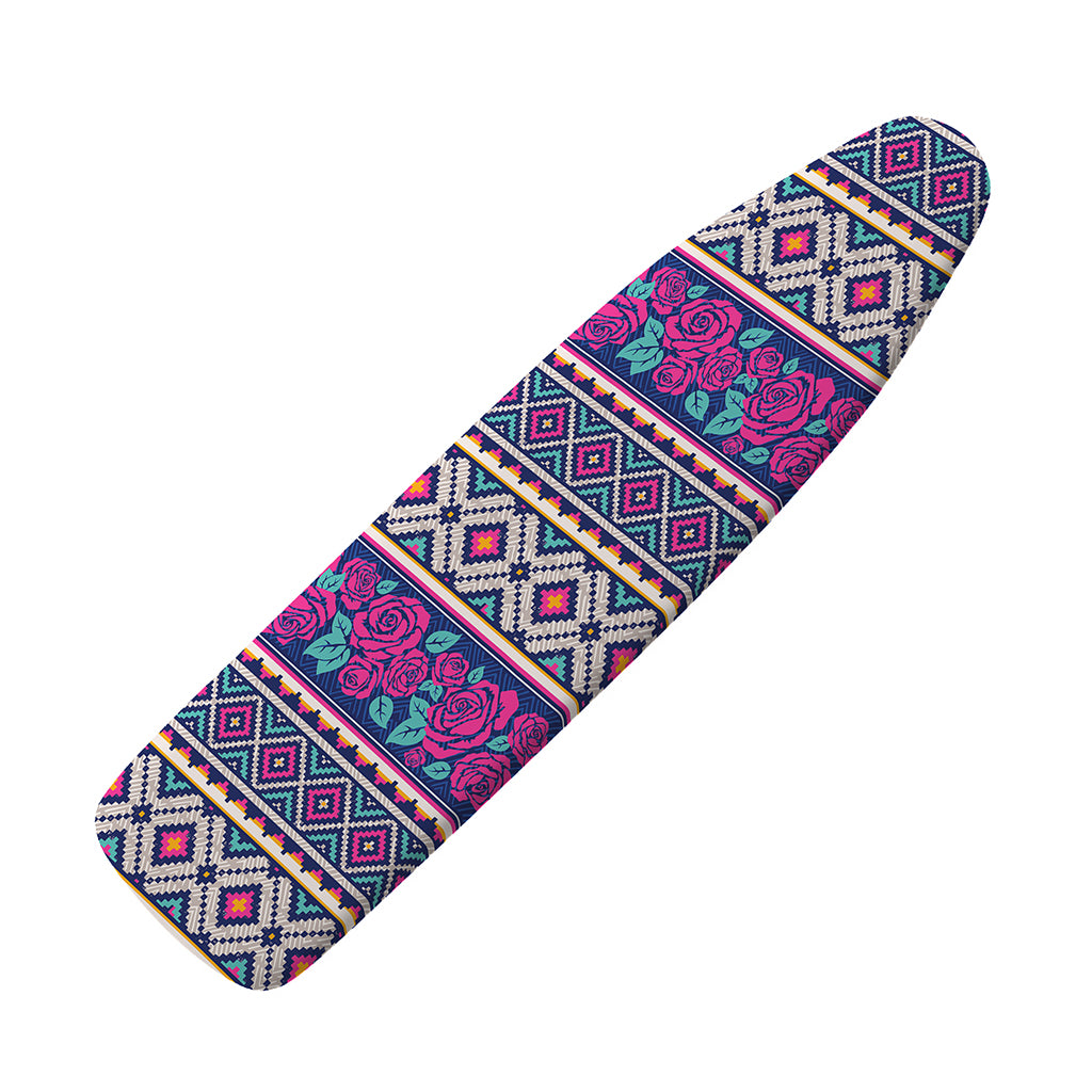 Native Tribal Ethnic Rose Pattern Print Ironing Board Cover