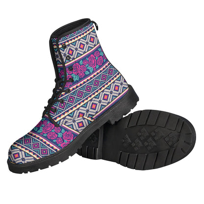Native Tribal Ethnic Rose Pattern Print Backpack