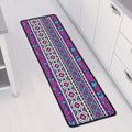 Native Tribal Ethnic Rose Pattern Print Long Kitchen Mat