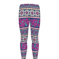 Native Tribal Ethnic Rose Pattern Print Men's Leggings