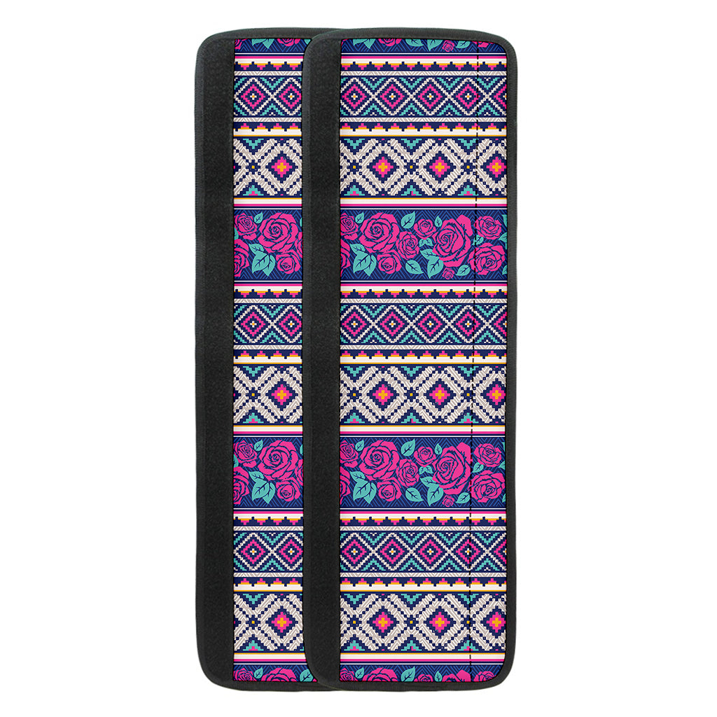 Native Tribal Ethnic Rose Pattern Print Refrigerator Handle Covers