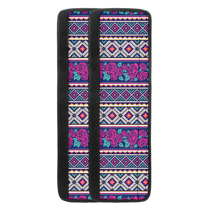 Native Tribal Ethnic Rose Pattern Print Refrigerator Handle Covers